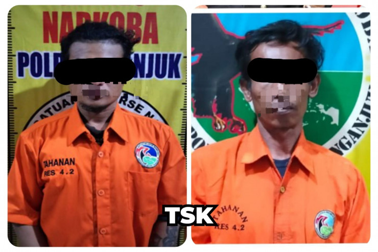 Polres Nganjuk Berhasil Ungkap Kasus Narkoba Dua Tersangka Pengedar Sabu Diamankan