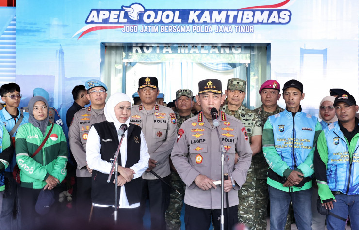 Kapolri Apresiasi Sinergi Polda Jatim dan Komunitas Ojol dalam Apel Kamtibmas “Jogo Jatim”