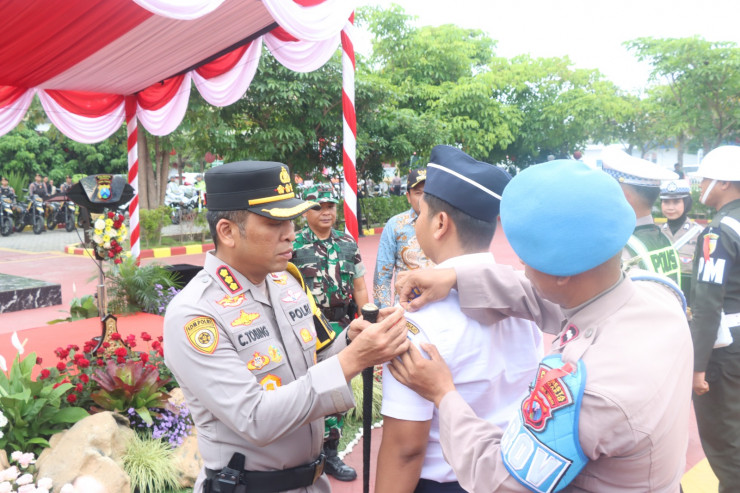 Apel Gelar Pasukan Operasi Lilin Semeru 2025, Siap Amankan Nataru di Kabupaten Sidoarjo